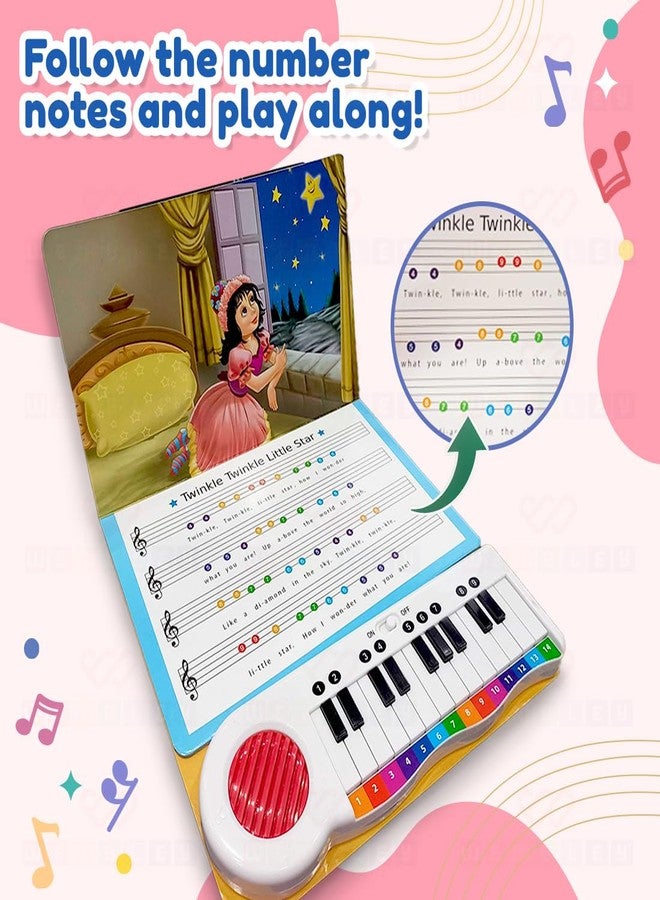 Wembley Educational Piano Soundbook for Kids| Musical Book with 5 Classic Nursery Rhymes for| Kids Learn & Play Sound Book with Rhymes| Ideal As A Gift for Interactive Learning for Age 1 and Up - Image 3